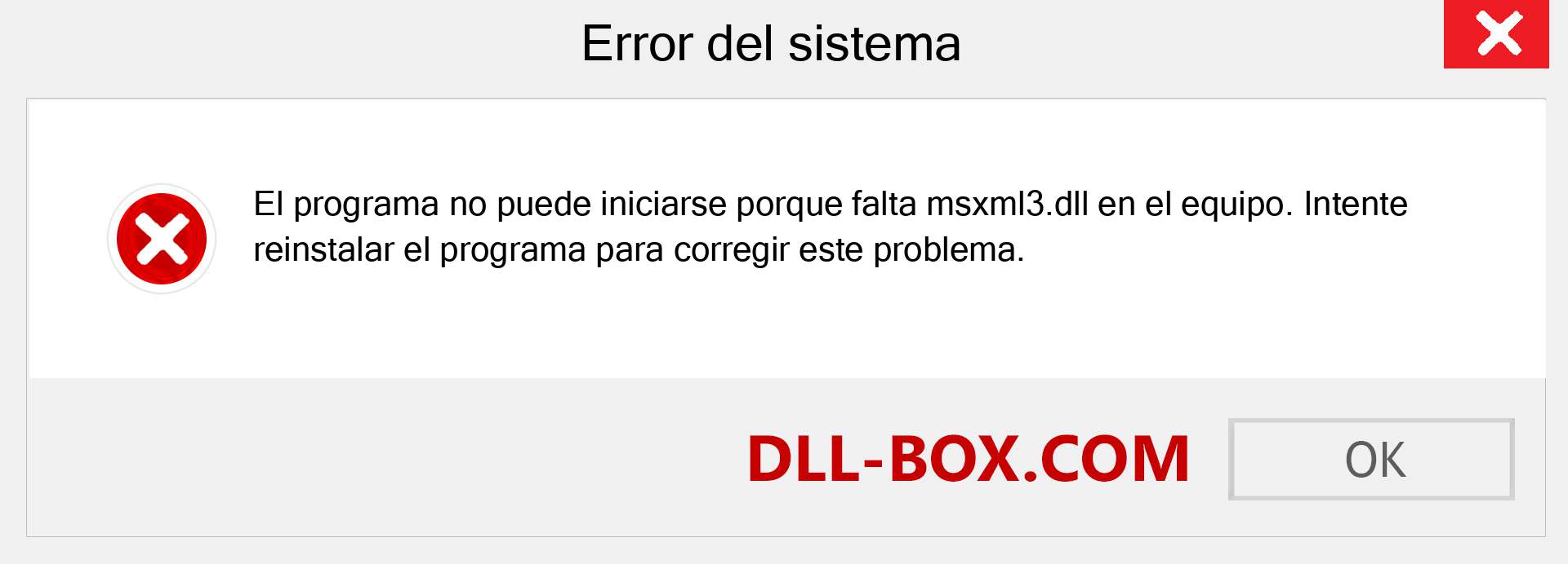 ¿Falta el archivo msxml3.dll ?. Descargar para Windows 7, 8, 10 - Corregir msxml3 dll Missing Error en Windows, fotos, imágenes